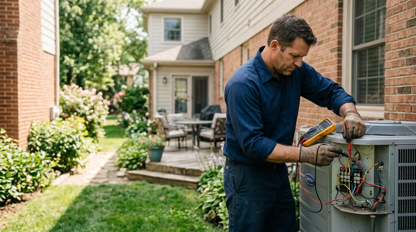 HVAC technician working near Golden Gate, IL